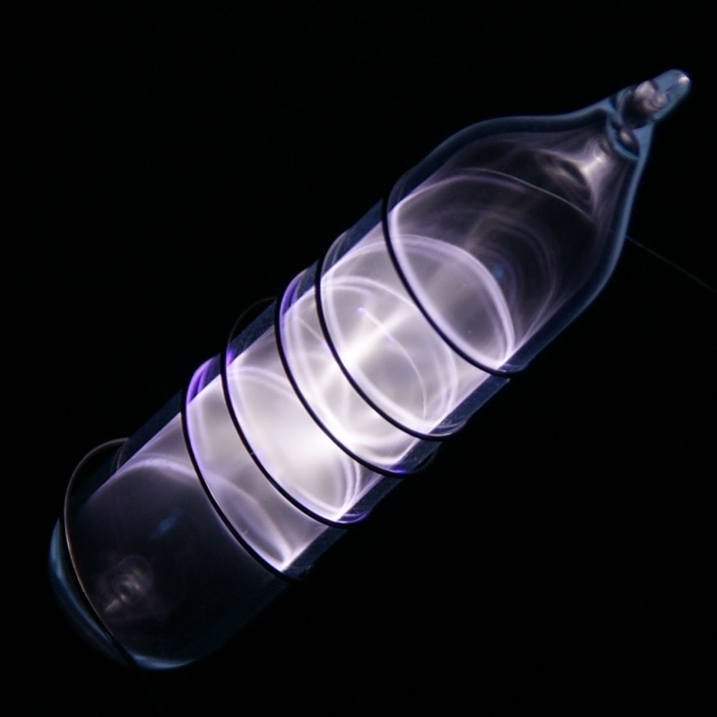 Krypton — Vial of Glowing Ultrapure Krypton. Original size in cm: 1 x 5.