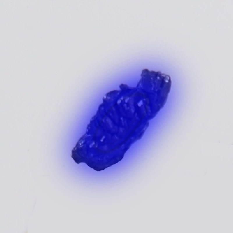 Mendelevium — This is only an illustration, not mendelevium itself. Chemically similar to Thulium, the highly radioactive heavy metal emits very energetic α-radiation.